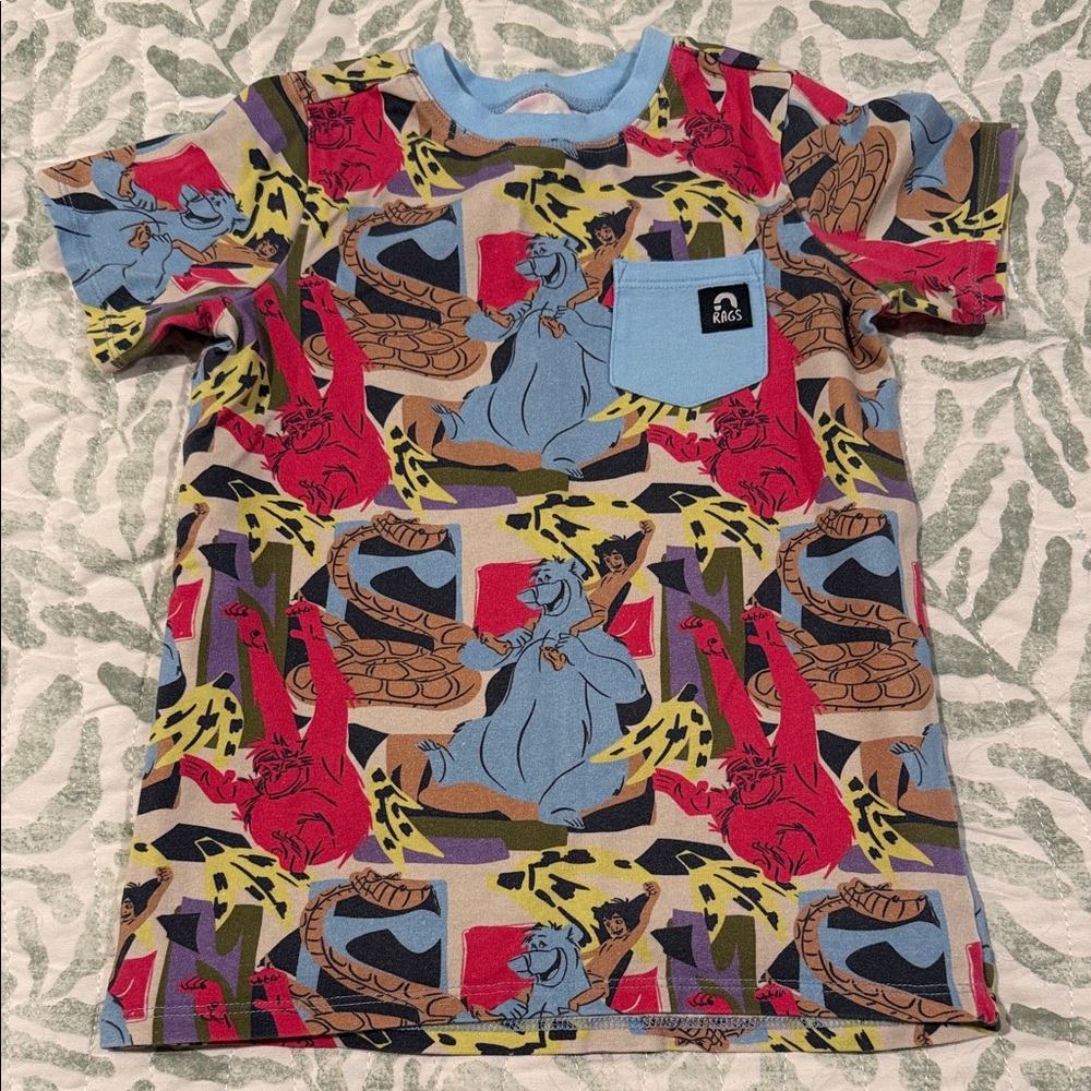Rags to Raches Multicolor Graphic Tee with Pocket